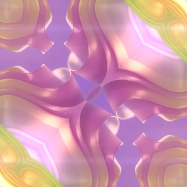 Kaleidoskopisk Mønster Tredimensjonale Fargede Stoffstriper Som Flyr Vinden Med Skinnende – stockfoto