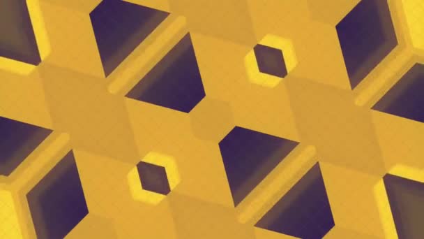 Digital Sømløs Loop Animation Med Geometrisk Mønster Række Sikringsanlæg Sekskanter – Stock-video