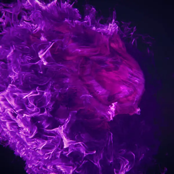 Rendering Digital Illustration Raging Purple Flames Gradually Increase Intensity Covering — Stock Photo, Image