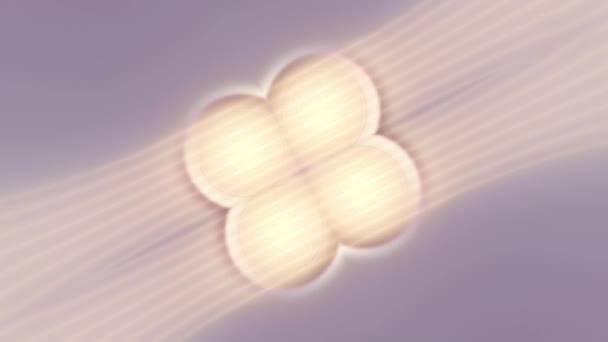 光線で照らされたボタンに似た動く幾何学的な形状の鮮やかなデジタルシームレスループアニメーション 3Dレンダリング ウルトラHd解像度 — ストック動画