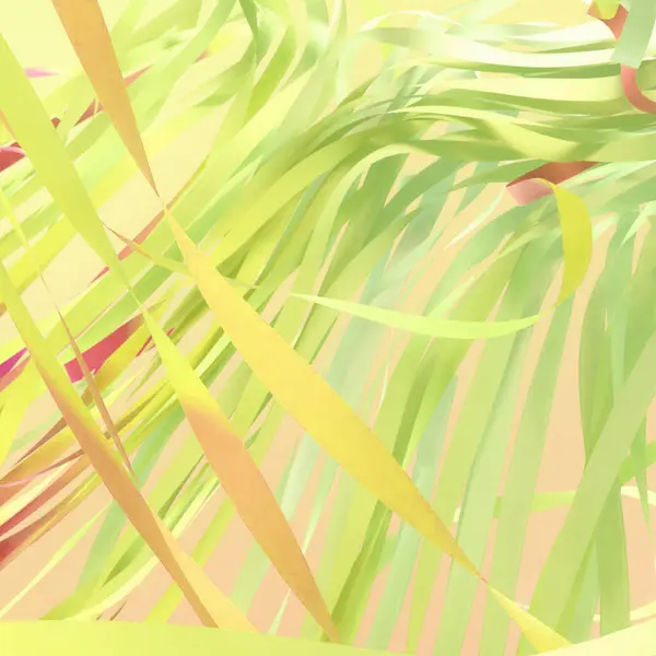 Digital Illustration Dynamic Abstract Arrangement Lines Shapes Soft Pastel Color — Stock Photo, Image