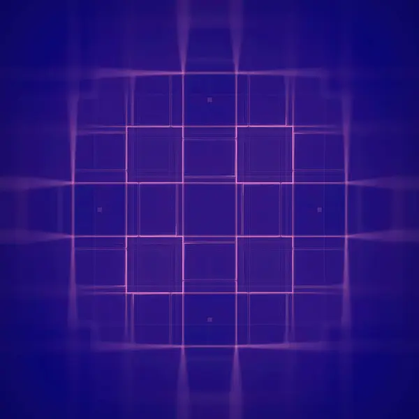 Rendering Digital Illustration Demonstrates Captivating Impact Converting Pink Squares Purple Stock Picture