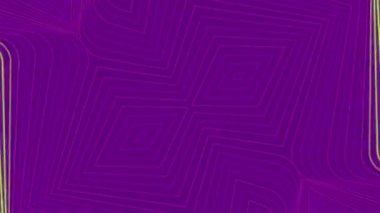 Dijital dipsiz döngü animasyonu. Mor desenli açık yeşil dalgalarla çalışıyor. Çağdaş tarz. 3D görüntüleme. 4K, Ultra HD çözünürlüğü