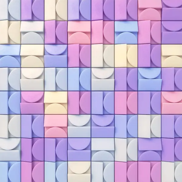 Een Abstract Geometrisch Patroon Bestaande Uit Een Raster Van Vierkanten Stockfoto