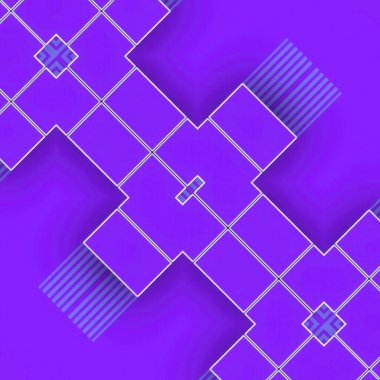 Büyüleyici geometrik şekiller ve desenler. 3d dijital resimleme