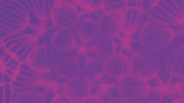 Mavi arka planda ince, yumuşak pembe parlak çizgiler tarafından yaratılmış oval desenleri olan geometrik bir figürün soyut dijital dikişsiz döngü animasyonu. 3D görüntüleme. 4K, Ultra HD çözünürlüğü