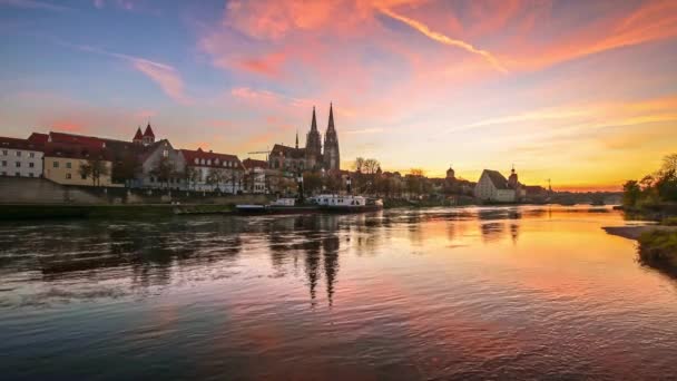 Regensburg Βαυαρία Γερμανία Οκτωβρίου 2022 Πλάνα Του Regensburg Κατά Διάρκεια — Αρχείο Βίντεο