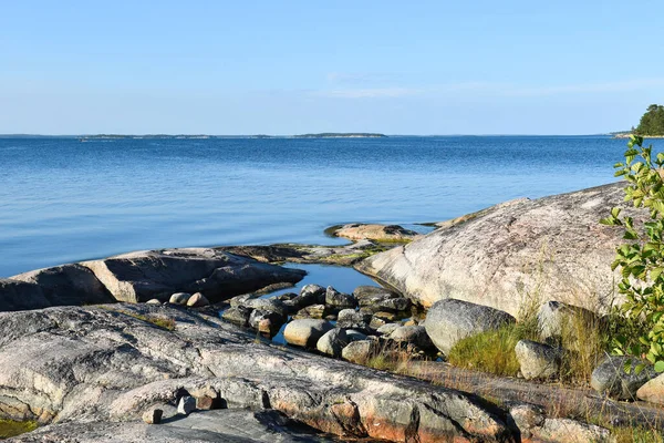 Stockholm Sweden Archipelago Islands Sea Scenery: A breathtaking and serene landscape featuring the picturesque islands of the Stockholm Archipelago in the Baltic Sea, near Stockholm, Sweden.