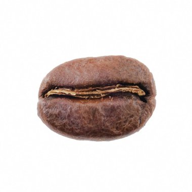 Kahve çekirdekleri beyaz arka planda izole edilir. .