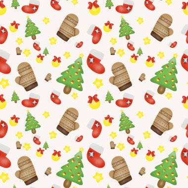 Arka planda Noel aralıksız desen.