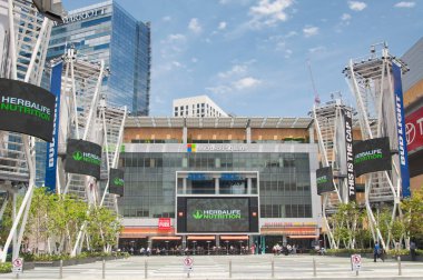 24 Mayıs 2017. Los Angeles, Kaliforniya. Microsoft Meydanı, güneşli mavi gökyüzü gününde Los Angeles Açı Kaliforniya yakınlarında yer almaktadır..