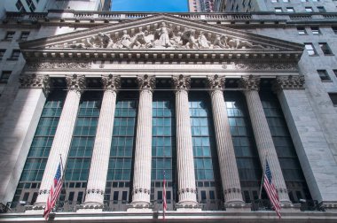 11 Haziran 2017. New York, New York. Manhattan, New York 'taki New York borsa binasının önünde.. 