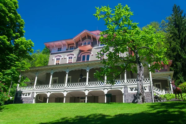 Storico Asa Packer Mansion Jim Thorpe Pennsylvania Nel Soleggiato Giorno — Foto Stock