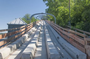 Tarihi Dufferin Terrace Tobogan Kaydırağı Quebec City Kanada 'da yer almaktadır.. 