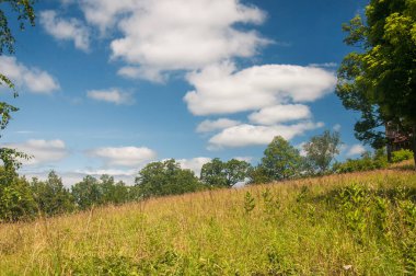 Hudson New York 'taki olana Eyaleti' nin tarihi yerinde bir tarla..