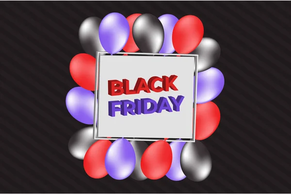 Kara Cuma harfleri 3d vektör illüstrasyonu ve arkaplan