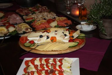 Restoran yemekleri ticari kullanım için yüksek kaliteli görüntü