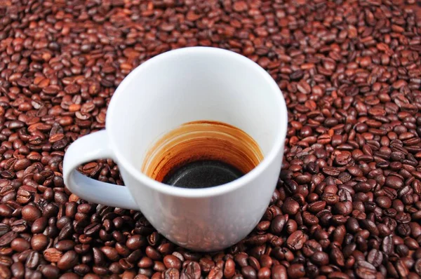 Kawa Obraz Kawa Latte Ziarna Kawy — Zdjęcie stockowe