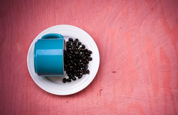 Картинки Кофе Латте Кофейные Зерна — стоковое фото