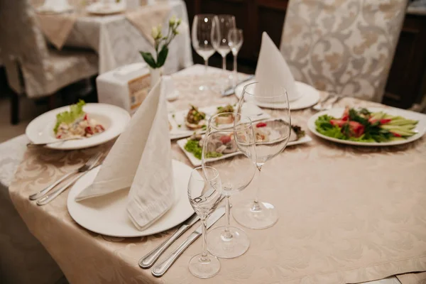 Bruiloftsfeest Een Elegant Restaurant — Stockfoto