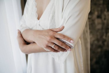 İç çamaşırlı kadın ipeği Dantelli kadın iç çamaşırı