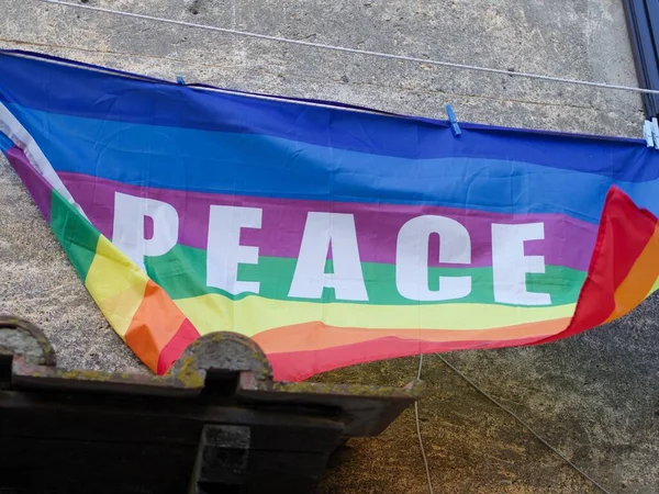 Bandera Paz Del Arco Iris —  Fotos de Stock