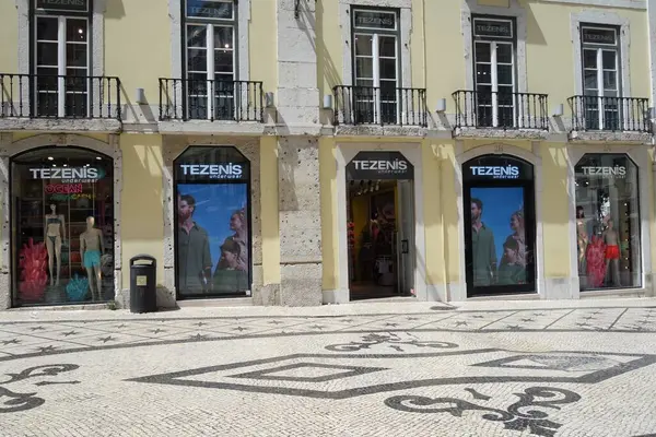 stock image Lisbon, Portugal - May 26, 2024: Tezenis store exterior. Tezenis is an Italian fashion brand that produces underwear, socks and costumes for women, men and children. It belongs to Calzedonia Group