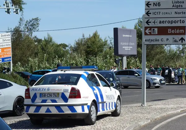 stock image Lisbon, Portugal - May 26, 2024: Portuguese police car