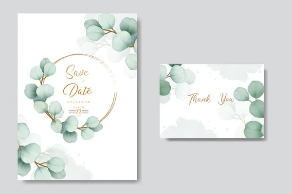 Güzel Okaliptüs Düğün Davetiyesi 