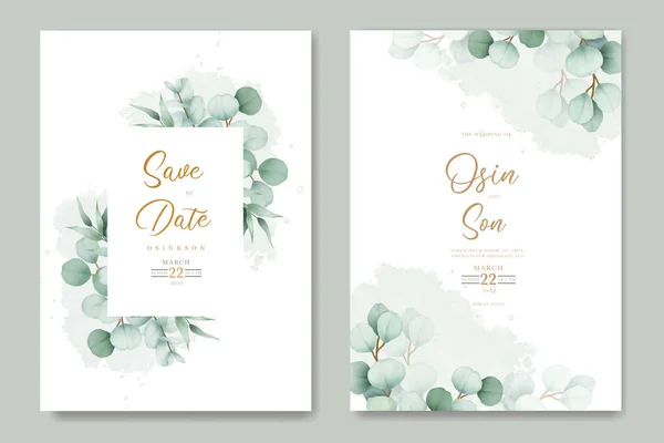 Güzel Okaliptüs Düğün Davetiyesi