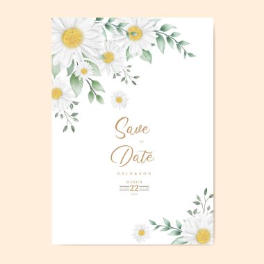 Suluboya Kasımpatı Düğün Kartı seti