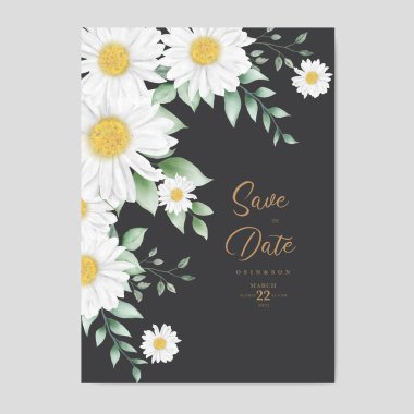 Suluboya Kasımpatı Düğün Kartı seti