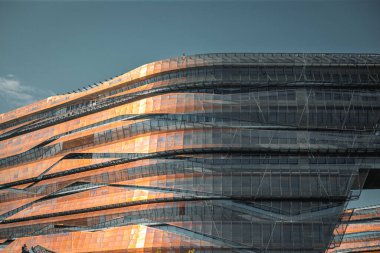 Milan 'ın modern mimarisi. Milano, İtalya 'daki ofis binaları