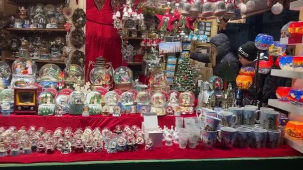 Milán Italia 2023 Vacaciones Navidad Milán Centro Histórico Ciudad Decorado — Vídeos de Stock