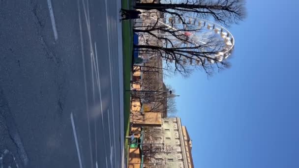 Atmosfera Natalizia Bergamo Lombardia 2023 Strade Della Città Decorate Natale — Video Stock