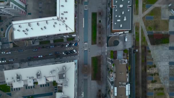 意大利米兰市Santa Giulia新住宅区和商业区的空中景观 — 图库视频影像
