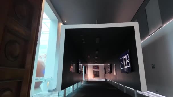 クレモナの有名なバイオリン博物館 2024 ストラディヴァリウス 博物館 — ストック動画