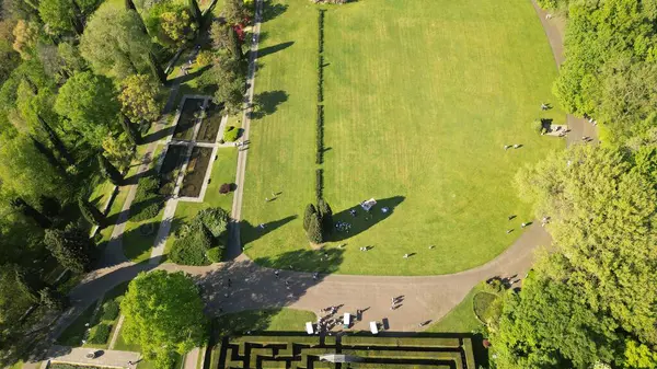 Labirintus Sigurta Garden Park Parkban Valeggio Sul Mincio Egy Comune — Stock Fotó