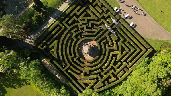 Labirintus Sigurta Garden Park Parkban Valeggio Sul Mincio Egy Olaszországi — Stock Fotó