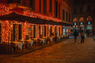 Noel zamanı Milan. İtalya, Milan 27.12.2023. Yüksek kalite fotoğraf