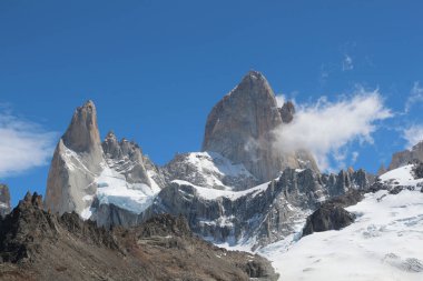 Patagonya 'nın güneyindeki Arjantin' in güzel dağları