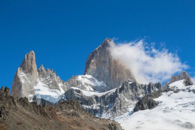 Patagonya 'nın güneyindeki Arjantin' in güzel dağları