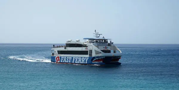 Playa Blanca Lanzarote Espagne Mai 2023 Ferryvoiles Rapides Entre Playa — Photo