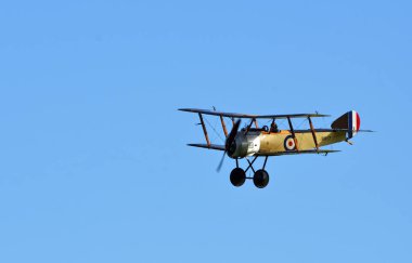 ICKwell, BEDFORDSHIRE, İngiltere - Eylül 06, 2020: Vintage 1916 Sopwith Pup 1..