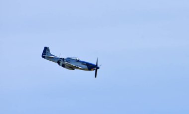 ICKwell, BEDFORDSHIRE, İngiltere - 29 Haziran 2024: Klasik Kuzey Amerika P-51D Mustang '47216