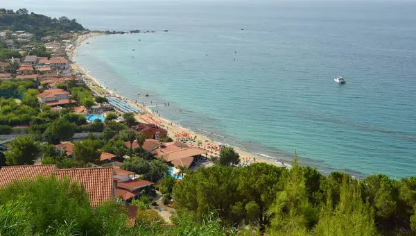 Capo Vaticano Calabria İtalya 'dan Santa Maria Sahil Köyü 