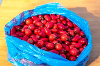 Kırmızı ve beyaz domatesler sepette