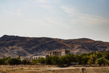 İsrail 'deki Negev Çölü manzarası