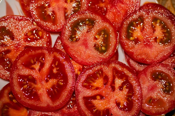 Świeże Czerwone Pomidory Białym Tle — Zdjęcie stockowe