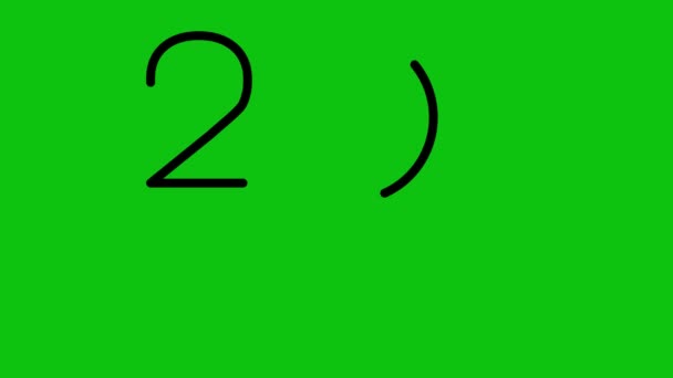 Dinâmico Versátil Uma Linha Animada Arte 2024 Logotipo Uma Tela — Vídeo de Stock